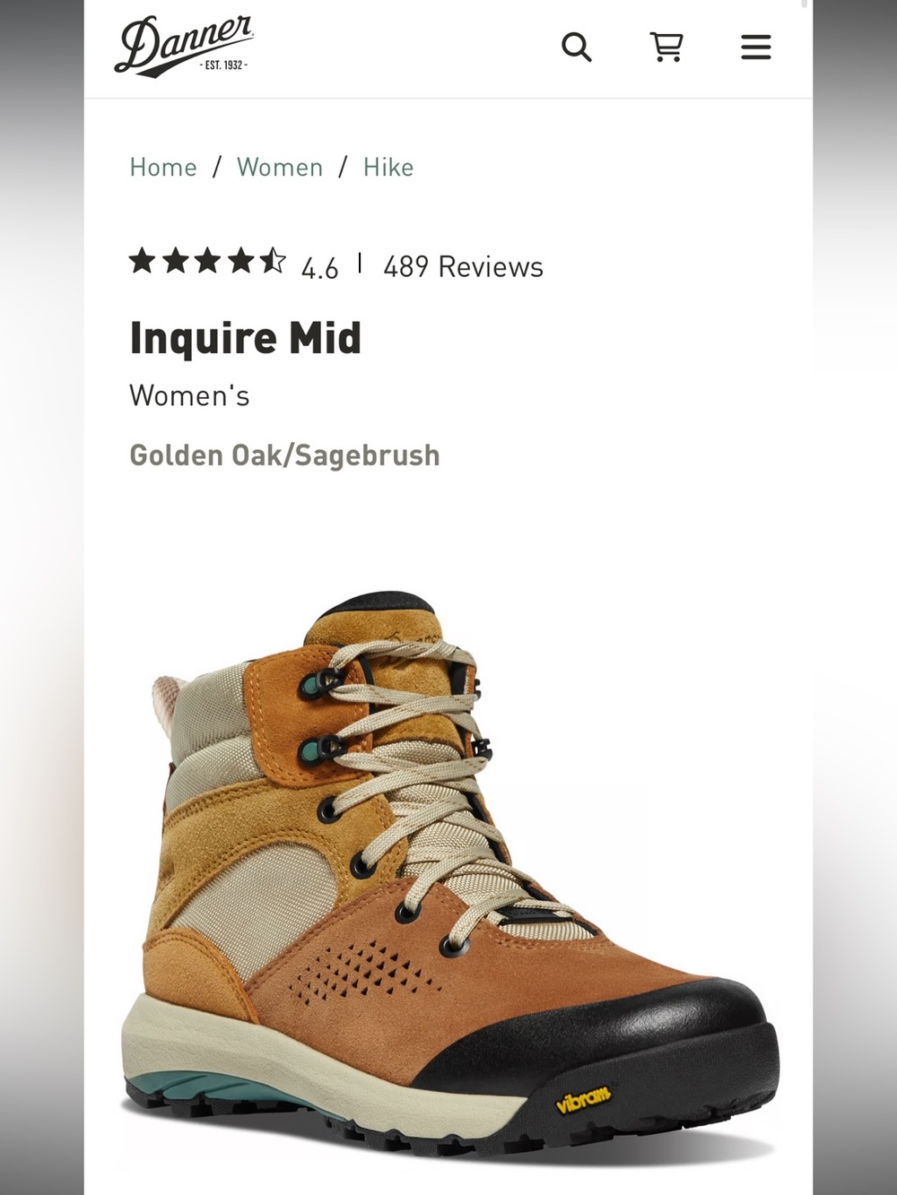 Danner Hiking - Inquire Mid Women’s 9